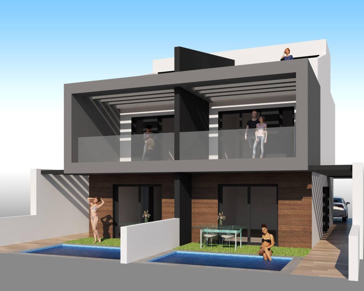 Villa · Nybyggnasjon · San Javier · Santiago de la Ribera