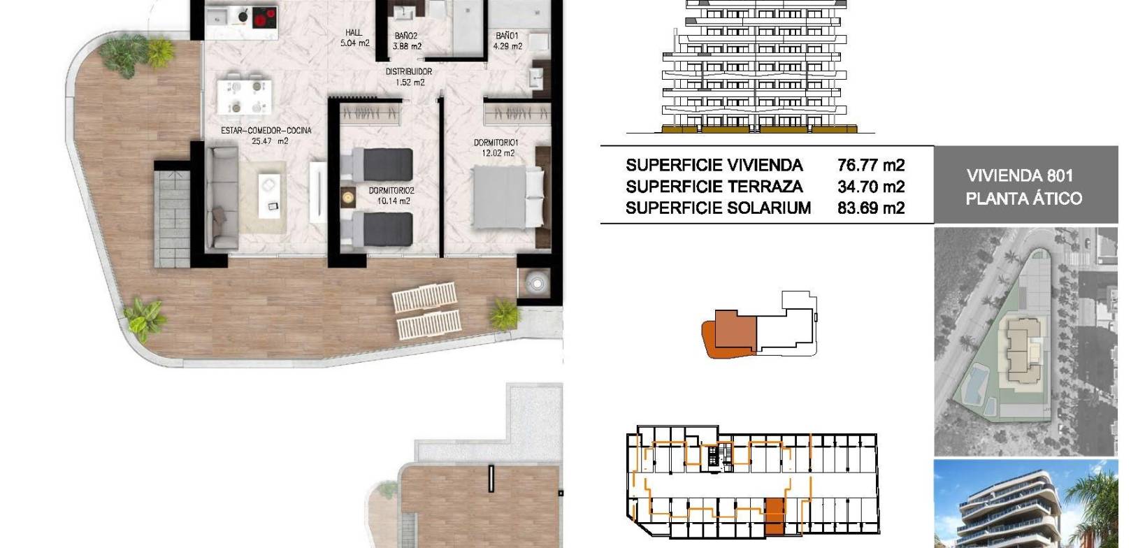 Nouvelle construction - Attique - Guardamar del Segura - Costa Blanca South