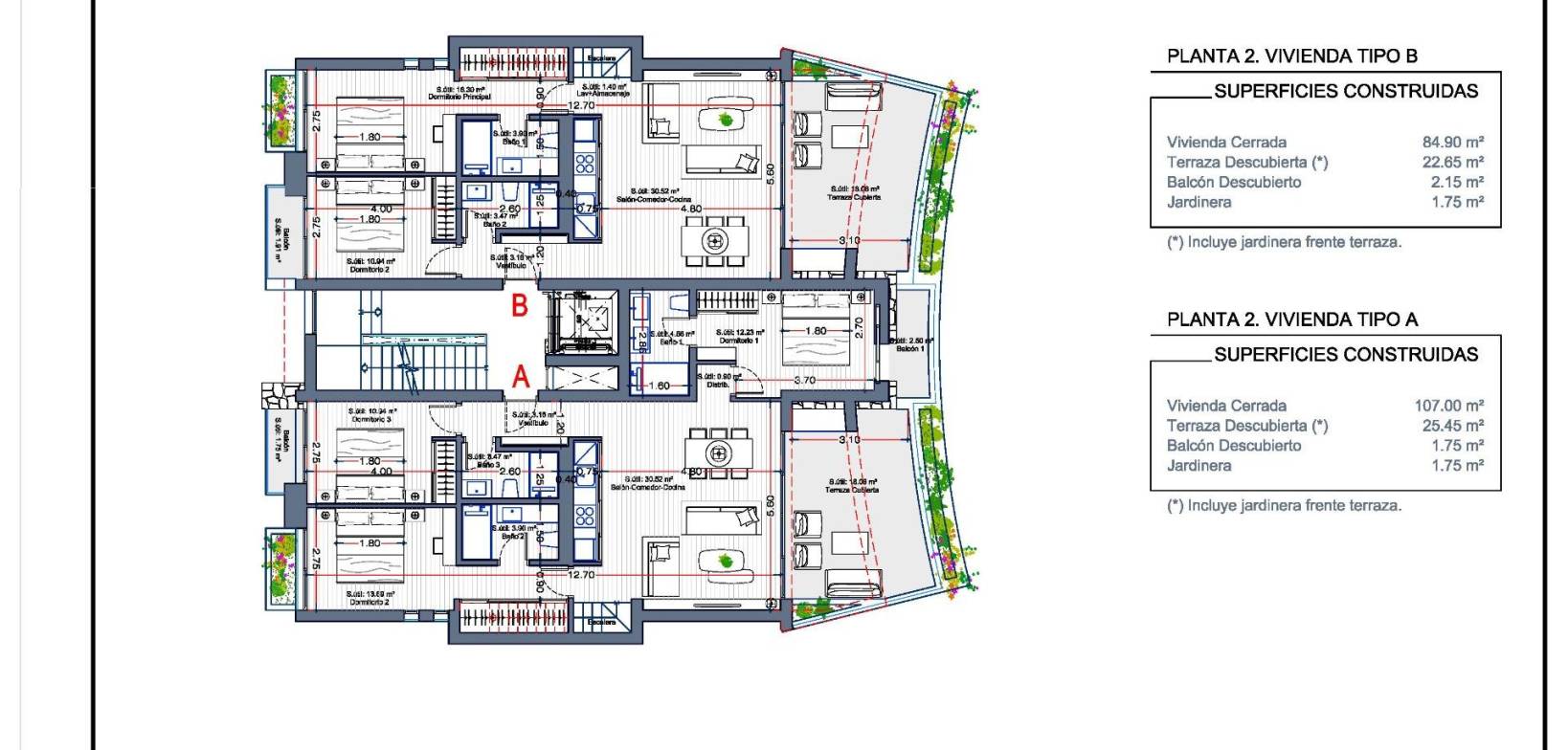 NIEUWBOUW - Penthouse - La Manga Club - Costa Calida