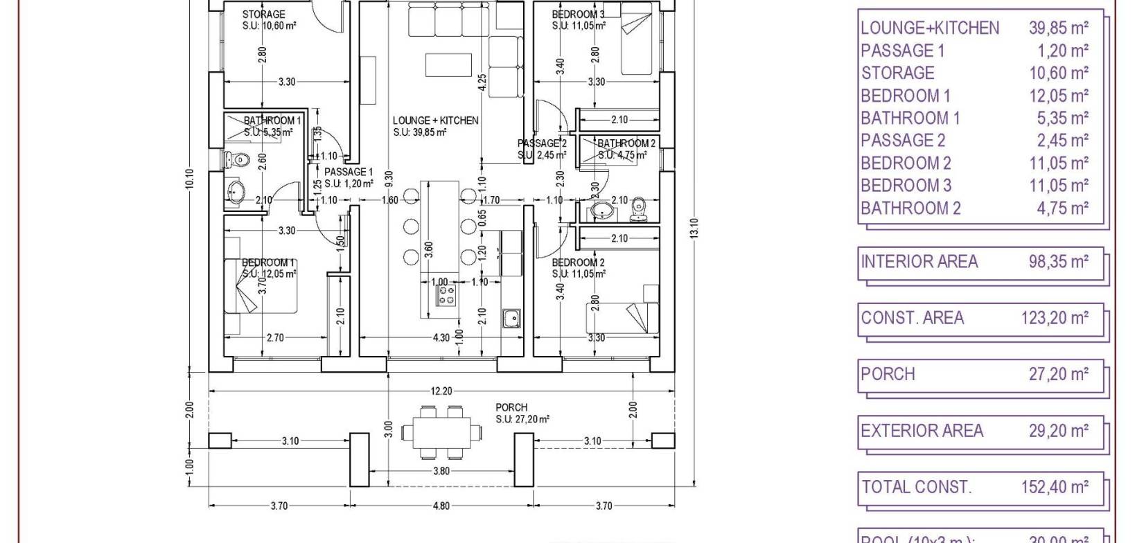 Nouvelle construction - Villa - Pinoso - Campo