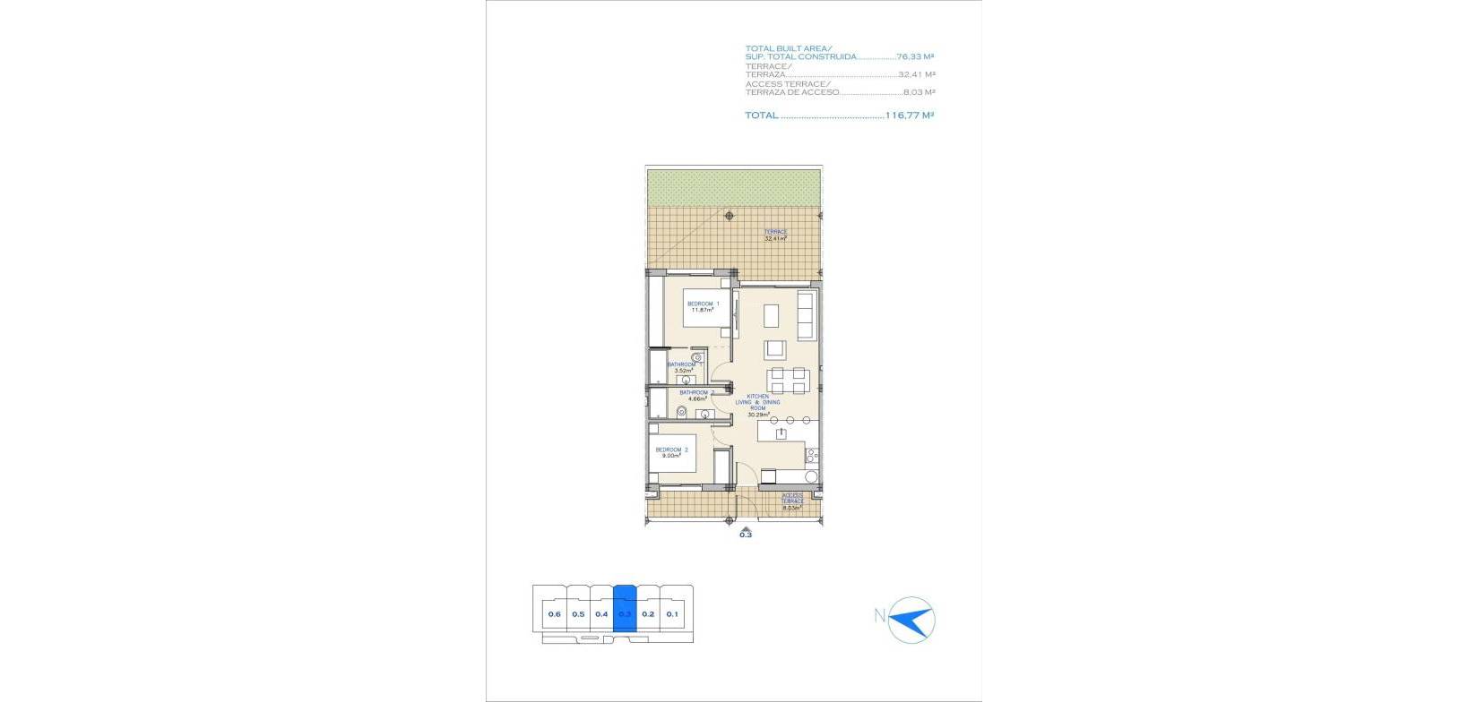 NIEUWBOUW - Apartment - Los Alcazares - Serena Golf