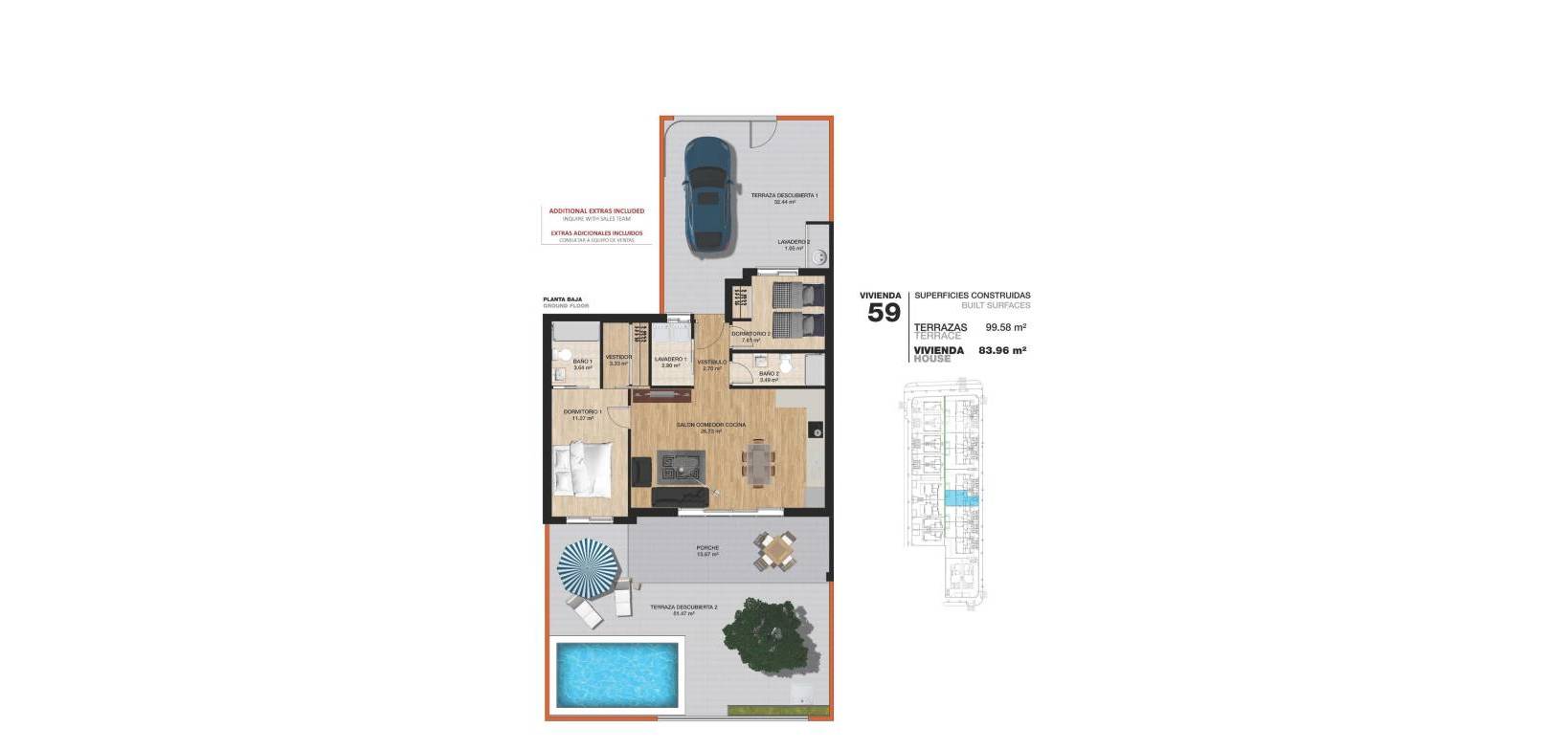 New Build - Bungalow - Pilar de la Horadada - La Torre de la Horadada
