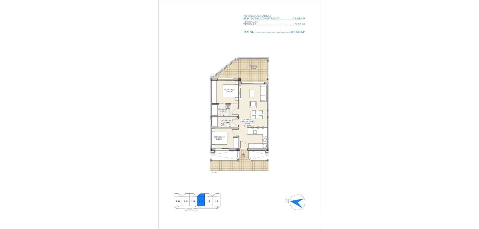 Nybyggnation - Apartment - Los Alcazares - Serena Golf