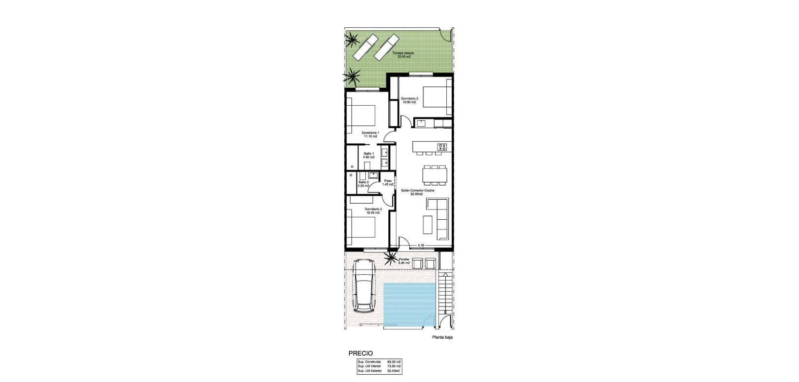 Nybyggnation - Bungalow - Santiago de la ribera - SANTIAGO DE LA RIBERA